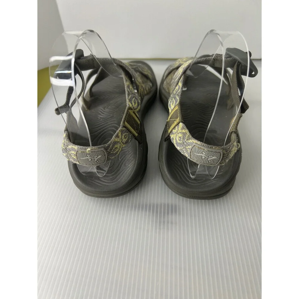 Chaco Z Cloud 2 Womens Athletic Sandals  Gray Yellow Geometric Strappy 7